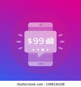 Sales, commerce app icon