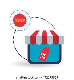 Sales concept with icon design, vector illustration 10 eps graphic.