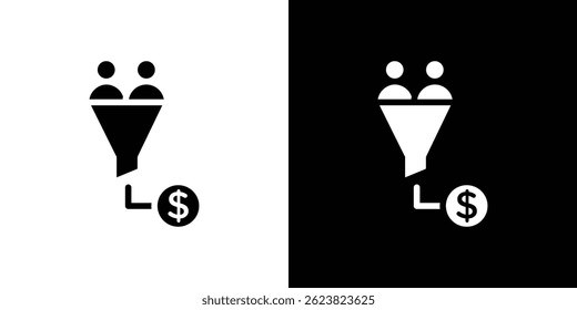 sales conversion icon for logo web mobile app UI design.