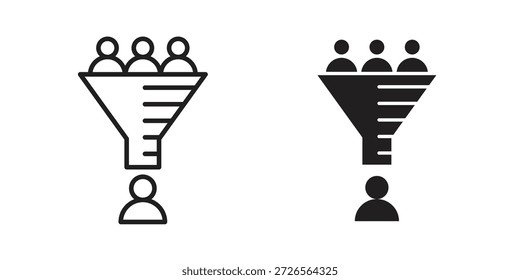 sales conversion icon. Monochrome simple icons for templates, web design