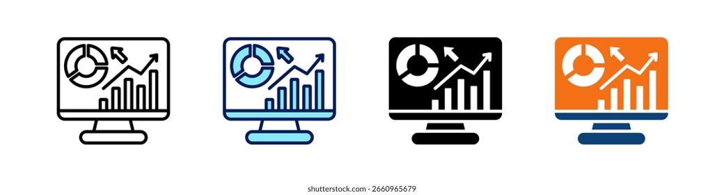 Sales Dashboard All In One Icon Multi Styles Vector Set