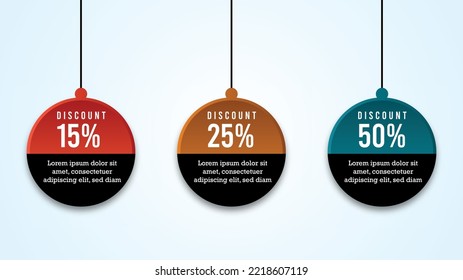 ornamentos y elementos de descuento de ventas