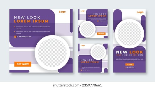 Sales and Discount Social Media Post for Online Marketing Promotion Banner, Story and Web Internet Ads Flyer
