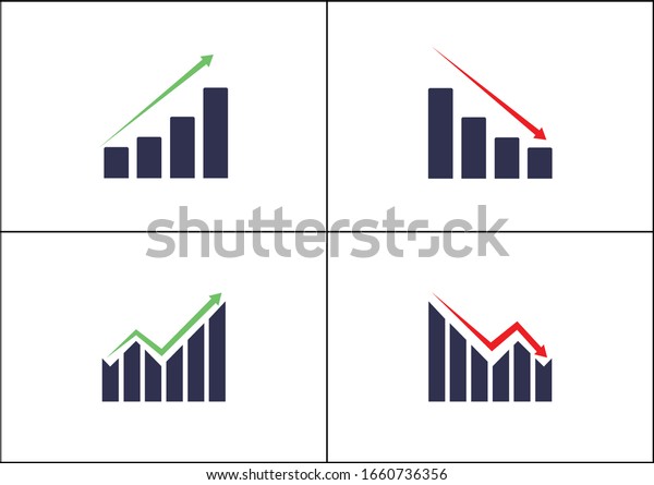 Sales Down Graphic Chart Vector Stock Vector Royalty Free