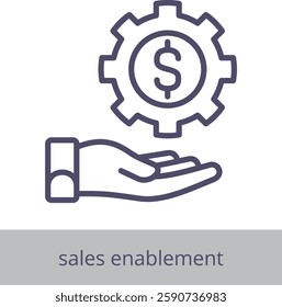 Sales Enablement Element For Design Graphic