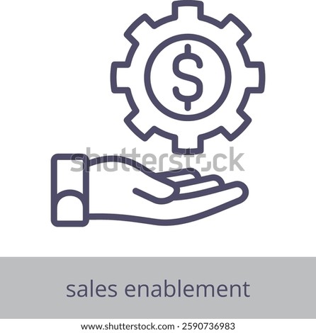 Sales Enablement Element For Design Graphic