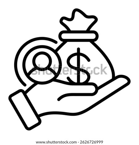 Sales Enablement Icon Element For Design