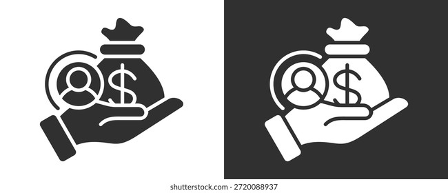 Conjunto De Iconos De Habilitación De Ventas Colección De Vector Aislada En Blanco Y Negro