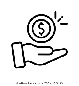 Sales Expert Vector outline icon. Eps10 file 