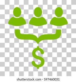 Sales Filter icon. Vector illustration style is flat iconic symbol, eco green color, transparent background. Designed for web and software interfaces.