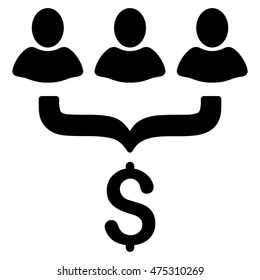 Sales Filter icon. Vector style is flat iconic symbol with rounded angles, black color, white background.