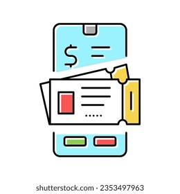sales flyers shop color icon vector. sales flyers shop sign. isolated symbol illustration