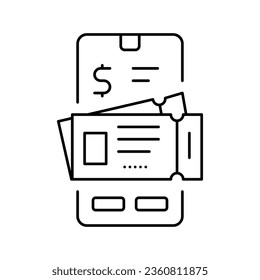 sales flyers shop line icon vector. sales flyers shop sign. isolated contour symbol black illustration