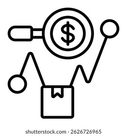 Sales Forecast Icon Element For Design