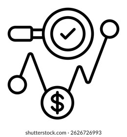 Sales Forecast Icon Element For Design