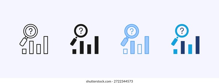 Sales Forecast Icon Multiple Style