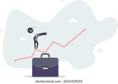 Previsão de vendas e previsão de lucro da empresa financeira.Cálculo de desenvolvimento de negócios e medição estatística de desempenho. vida útil do caractere .