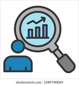 Sales Forecasting Icon Element For Design