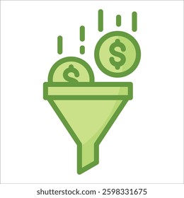 Sales Funnel Icon Element For Design