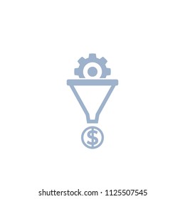 Sales Funnel Icon, Vector