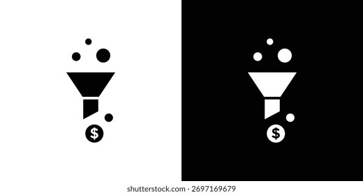 Sales funnel icon - Vector. Flat design style eps 10