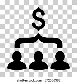Sales Funnel icon. Vector illustration style is flat iconic symbol, black color, transparent background. Designed for web and software interfaces.