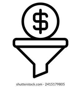 Sales Funnel object vector illustration business marketing