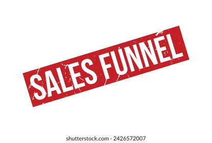 Sales Funnel Rubber Stamp Seal Vector