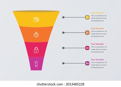 Sales funnel template for your business vector image 4 