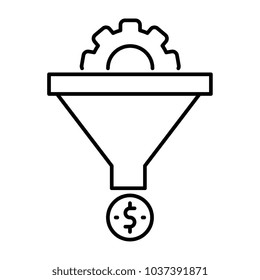 Sales Funnel Vector Icon