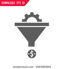 Sales Funnel Vector Icon