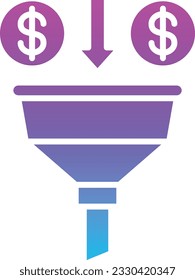 Sales Funnel vector icon. Can be used for printing, mobile and web applications.