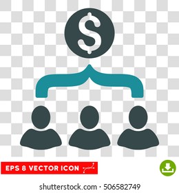 Sales Funnel vector icon. Image style is a flat soft blue icon symbol.