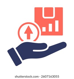 Sales Growth Icon Element for Design