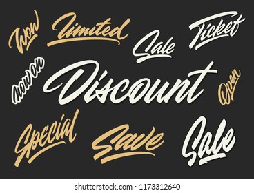 Sales handmade brush lettering