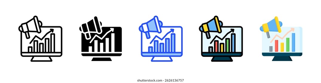 Sales Icon Collection With Multiple Styles