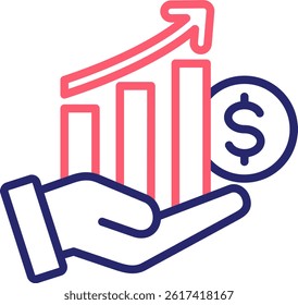 Sales Icon Color Vector Illustration
