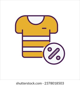 Sales icon islolate white background vector stock illustration.