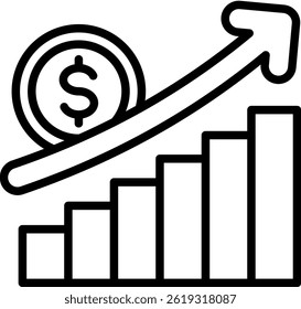 Sales Icon Line Vector Illustration