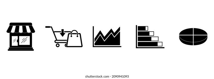 sales icon set, sales vector set sign symbol