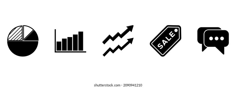 sales icon set, sales vector set sign symbol