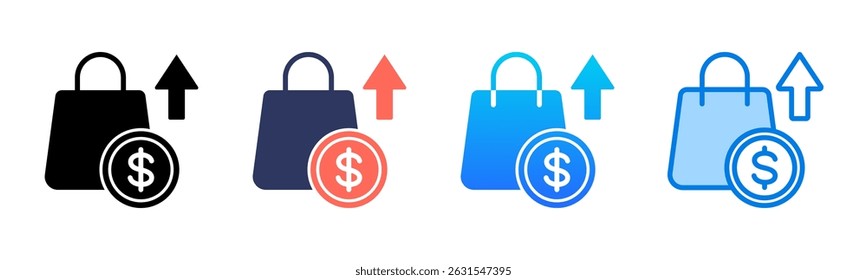 Sales icon sheet multiple style collection