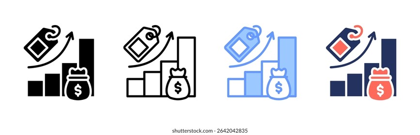 Sales icon sheet multiple style collection