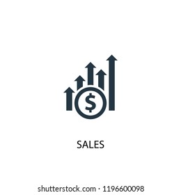 Sales icon. Simple element illustration. Sales concept symbol design. Can be used for web and mobile.