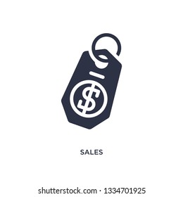 sales icon. Simple element illustration from marketing concept. sales editable symbol design on white background. Can be use for web and mobile.