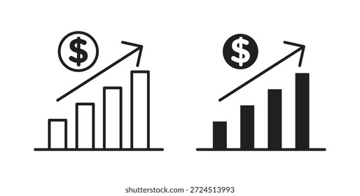 Sales icon in simple flat trend modern graphic design abstract logotype element