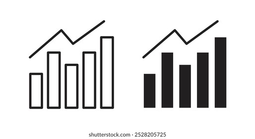 Sales icon in solid and stroke style.