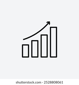 Icono de ventas en tres tamaños de trazo de línea diferentes.