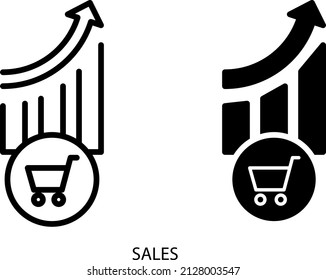 Sales icon , vector illustration