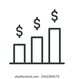 Sales icon vector illustration. Simple line style	